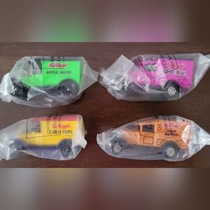 Vintage Matchbox Kellogs Cereal Toy Set Of Four Cars NEW IN BAG